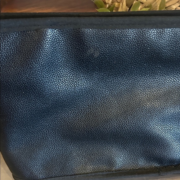 The Nappy Society Vegan Leather Pram Caddy Black/Gunmetal Stroller Bag Organizer - Picture 9 of 11